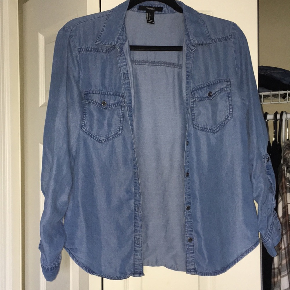 Forever 21 denim shirt